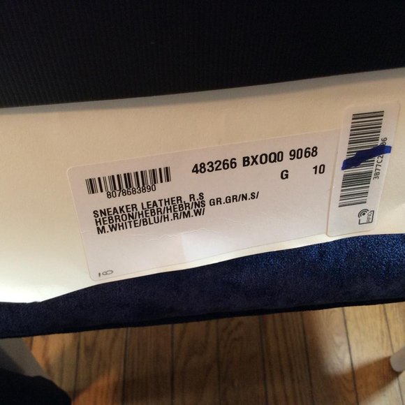 Gucci Man Sneakers Hebron White Leather DM81 - Picture 15 of 15